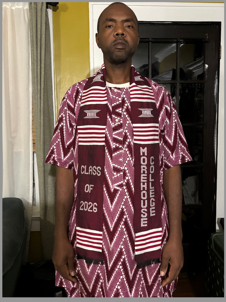Morehouse College '26 kente stole