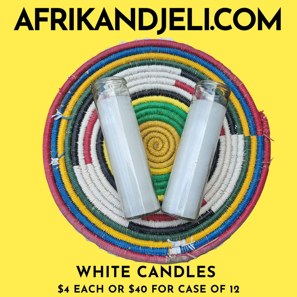 White 7-day candles