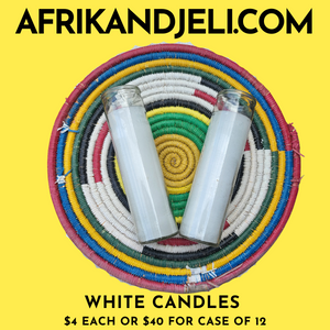 White 7-day candles