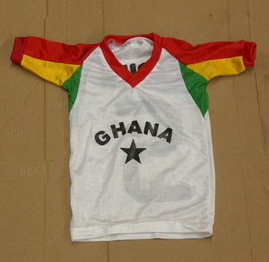 Ghana Soccer Child Jersey- White
