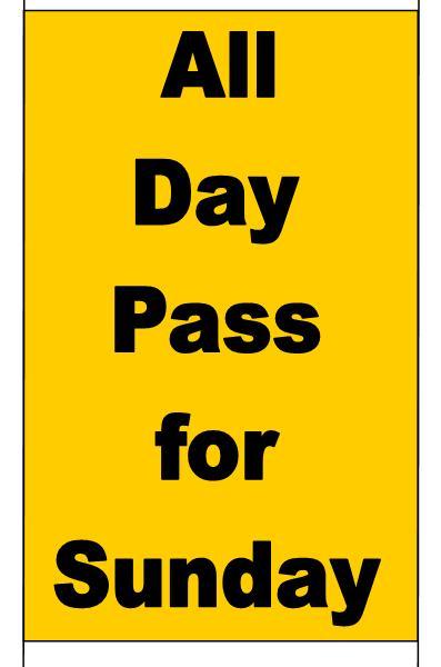 All Day Pass for Sunday